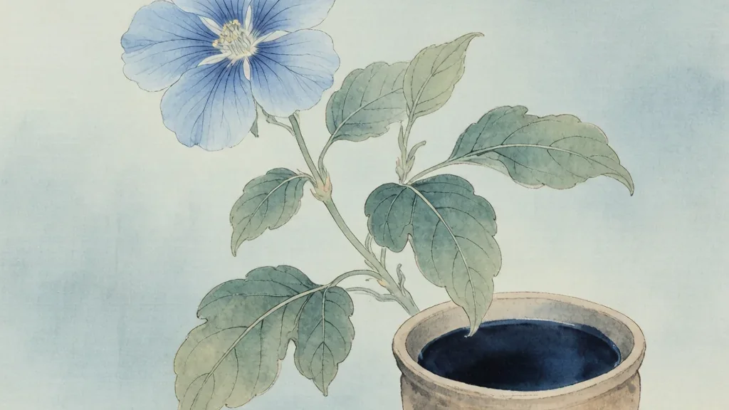 Indigo Comes from the Blue